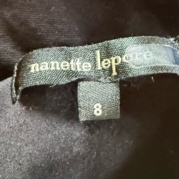 EUC Nanette Lepore Black and White Striped Sleeveless Dress Size 8 - Picture 8 of 8